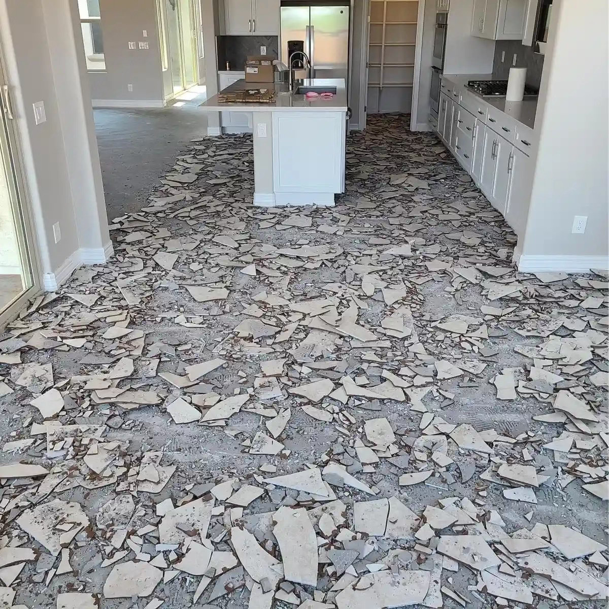 Data points on top of landscape